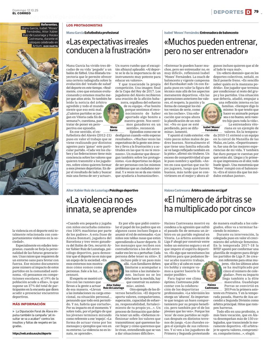 Kirolean Errespetuz

Gracias al <a href="/elcorreo_alava/">El Correo Álava</a> por contar conmigo para este encuentro.

Es interesante reflexionar sobre nuestro deporte desde otro punto de vista.