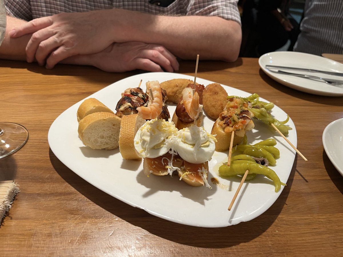 So much to choose from! We had to fill out an order form for this one! #pintxos