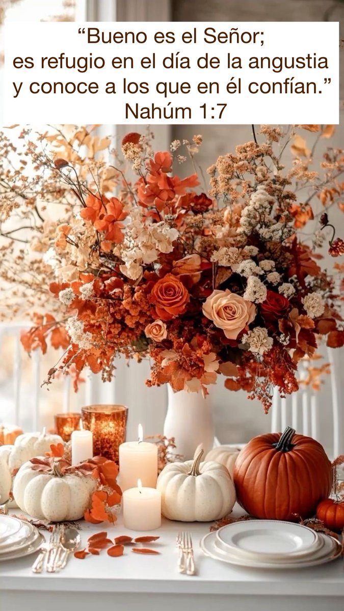 Bueno es el Señor; es refugio en el día de la angustia y conoce a los que en él confían.
Nahum 1:7
Feliz Jueves, hoy será un gran dia, Dios es nuestro mejor refugio. Amen 🍂Dios los bendiga.