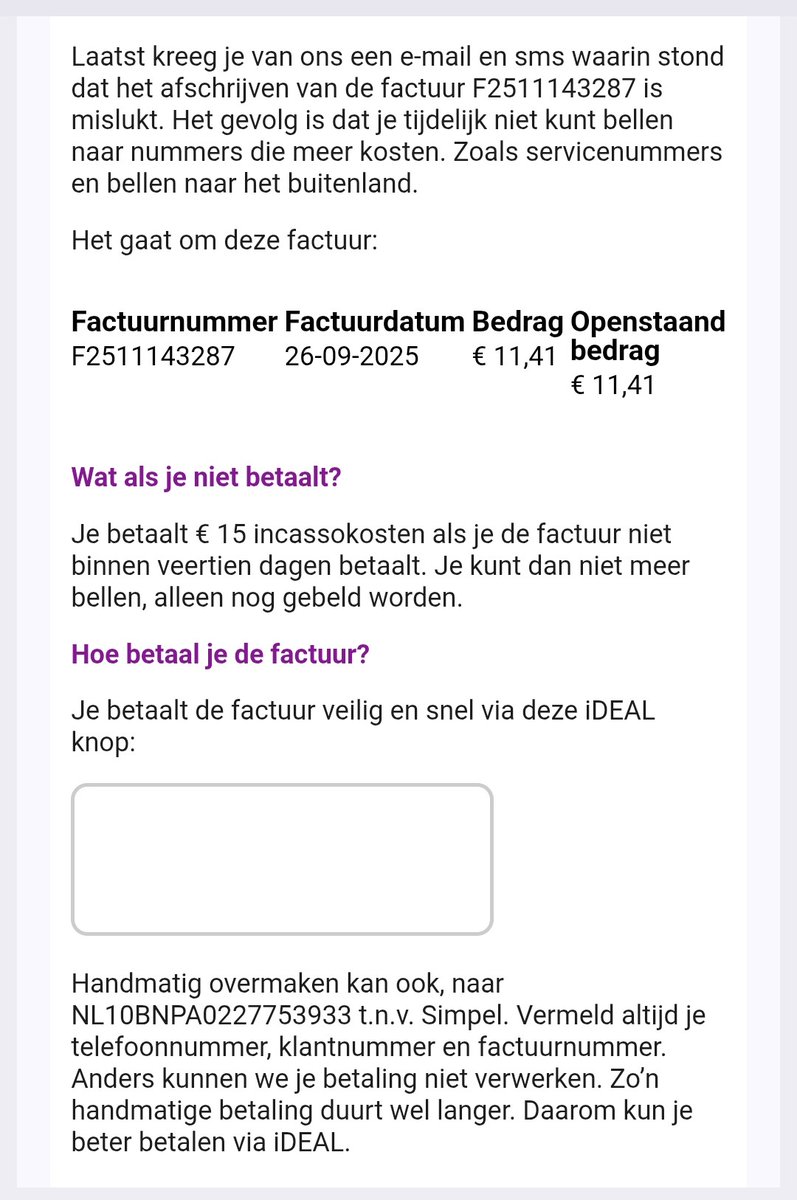 dutchdzone's tweet image. Hee @simpel_nl 
Gaan jullie dreigen  ?
Het abonnement is per 25 September  2025 beëindigd 
Dus abonnement kosten voor Oktober 2025 ga ik dus niet betalen 
Excuses van jullie kant zou wel op zijn plaats zijn