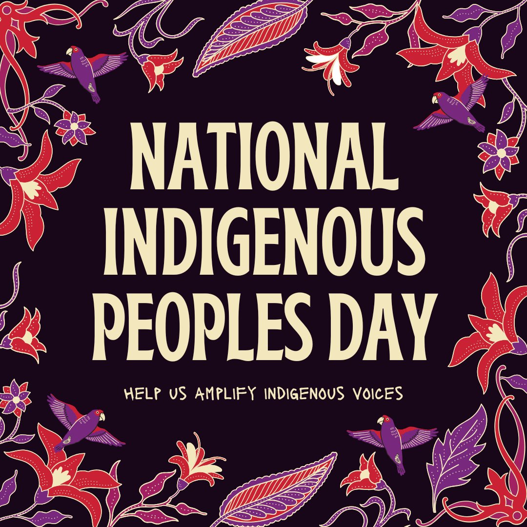 Today we celebrate National Indigenous Peoples Day, a time to honor and recognize the rich cultures, histories, and contributions of Indigenous communities across the country.
