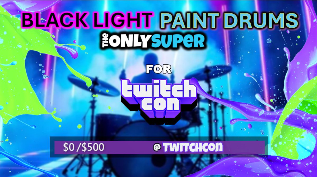 doitforcrew's tweet photo. 🔴 2 More Days! 🔴 

🌟TWITCHCON MARATHON!!!🌟

🔹Black Light Paint Drum Stream for marathon incentives. 

Giveaways | 💖 LIVE NOW 💖https://t.co/xnsmOBw9dc 
@TangiaCo @Dixper_en https://t.co/rYp4IIcCdT