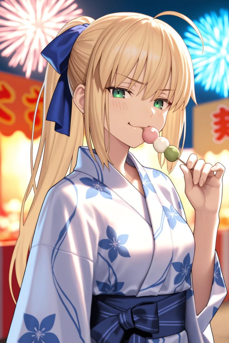 🎐🍡 Summer Festival EG🎐🍡

The fireworks are fading, and the crowd's gone quiet… just the scent of sweet dango and the sound of cicadas left between us. 🌕✨

You're staring again, fufu~ how predictable. Maybe it's the yukata, maybe it's the way the light hits my hair, or