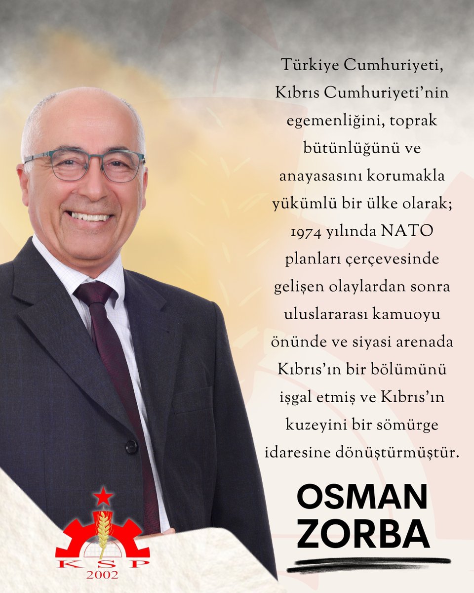TC, KC'nin egemenliğini, toprak bütünlüğünü ve anayasasını korumakla yükümlü bir ülke olarak; 1974 yılında NATO planları çerçevesinde uluslararası kamuoyu önünde ve siyasi arenada Kıbrıs’ın bir bölümünü işgal etmiş ve  kuzeyini bir sömürge idaresine dönüştürmüştür.