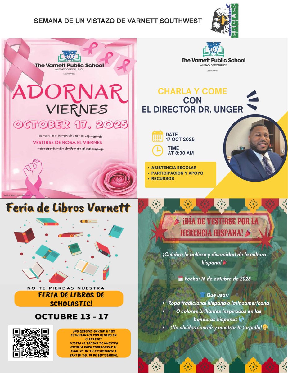 What’s happening at <a href="/VarnettSWEagles/">VarnettSWEagles</a> <a href="/TheVarnett/">The Varnett Public Schools</a> this week Oct 13th!