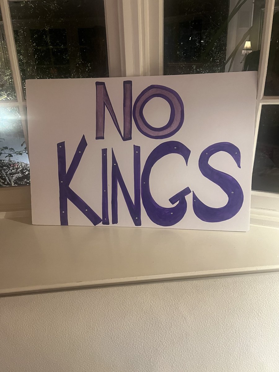 <a href="/atrupar/">Aaron Rupar</a> Sign supplies $5.00

I self funded.  
#NoKingsOct18