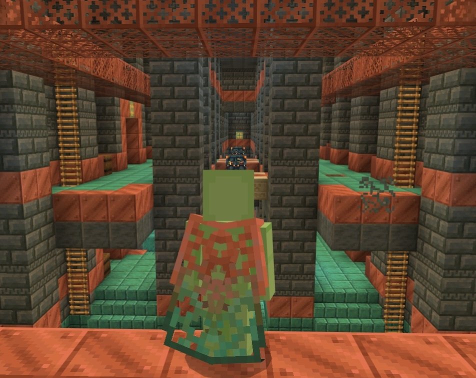 ¡3 formas de conseguir la Capa de Cobre! ✨

✅ Coloca una estatua de gólem de cobre oxidado en Bedrock (survival o creativo) y recíbela el 31 de oct en el guardarropa.

✅ Mira 3 min de directos de Minecraft en TikTok o 5 min Twitch y obtén el código.

⏰ Del 13 al 20 de oct