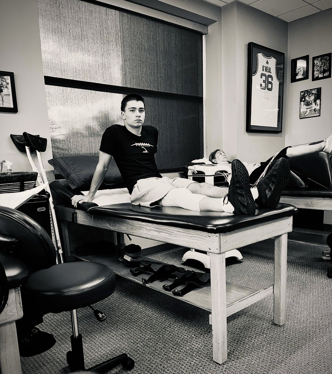 DylanNic4's tweet image. Gotta rebuild better, faster, and stronger than before. ACL surgery was 2 weeks ago, and I&apos;m already seeing progress in PT. Appreciate all the messages—they mean a lot! 💪 #AHSFootball #RehabLife