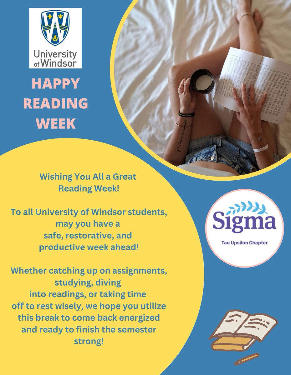 Wishing Our UWin Nursing Students a Restful &amp; Productive Reading Week!

To all our hardworking nursing students, whether you’re catching up on assignments, reviewing notes, or taking time to rest and reset, remember that self-care is just as important as patient care. 🩺