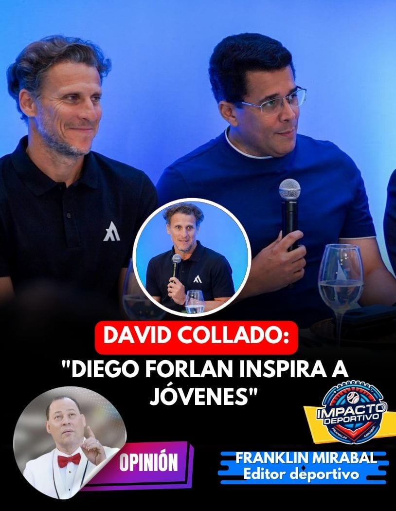David Collado expresó respeto por el futbolista Diego Forlan!!!.

Al invitarlo a su espacio "Emprendedores", Collado resaltó la ejemplar carrera del Uruguayo.
"Inspiras a muchos jóvenes y me alegra que estés en nuestro país" dijo Collado.

<a href="/DavidColladoM/">David Collado</a>
<a href="/DiegoForlan7/">Diego Forlán</a>