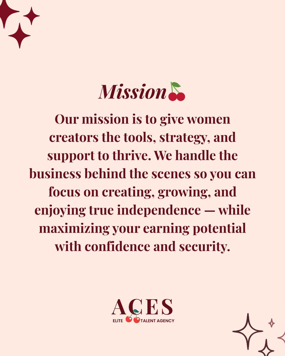 aceselitetalent's tweet photo. Our mission is simple: give women their power back. 💪 We manage strategy, growth, and protection—so you can focus on what you do best: creating.
🌹 By women, for women.
#WomenCreators #CreatorSuccess #OFManagement #socialmediamanagement #advertising #growth #OnlyFansAgency https://t.co/o8BbGo8B9w