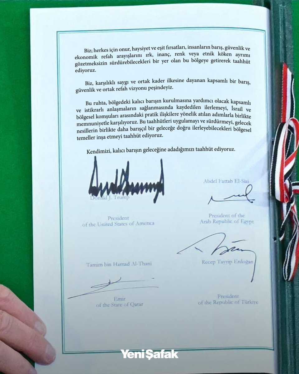 Gazze zirvesinde Türkiye, Katar, ABD ve Mısır'ın imzaladığı 'niyet beyanı'nda ne yazıyor?

🖋 Editör: <a href="/mahirbilall/">Mahir Bilal</a>