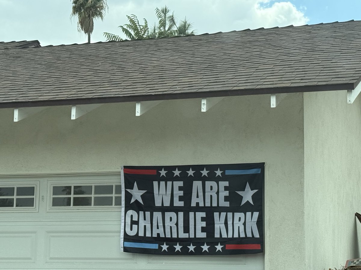 New flag is up!!! #WeAreCharlieKirk