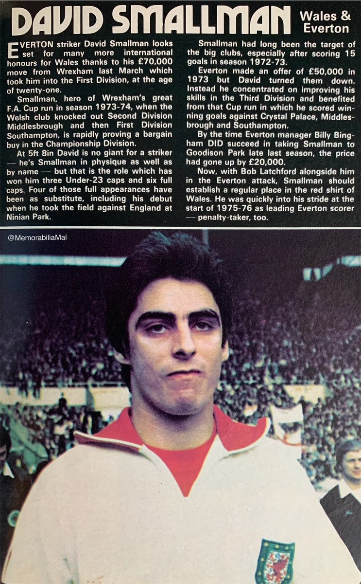 MemorabiliaMal's tweet image. David Smallman #EFC
'International Stars of Britain'
Shoot booklet (1975) #WAL