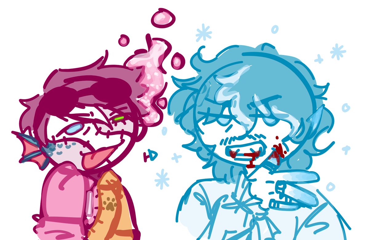 #frousetober2025 Day 11 &amp; 13: Vampire and Stitches

this ones for that one little british twink in particular 

#frousetwt #kryozfanart #pezzyfanart
