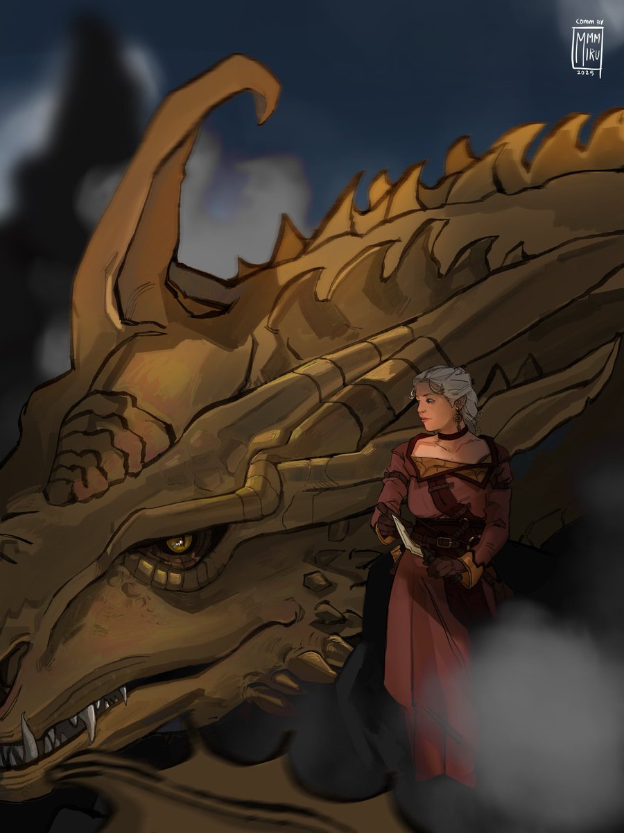 the youngest dragon rider &amp; her dragon

by <a href="/mmmirv/">🗡🩸 miru 🩸🗡</a> 

#RhaenyraWeek2025 | day 4: fantastical elements