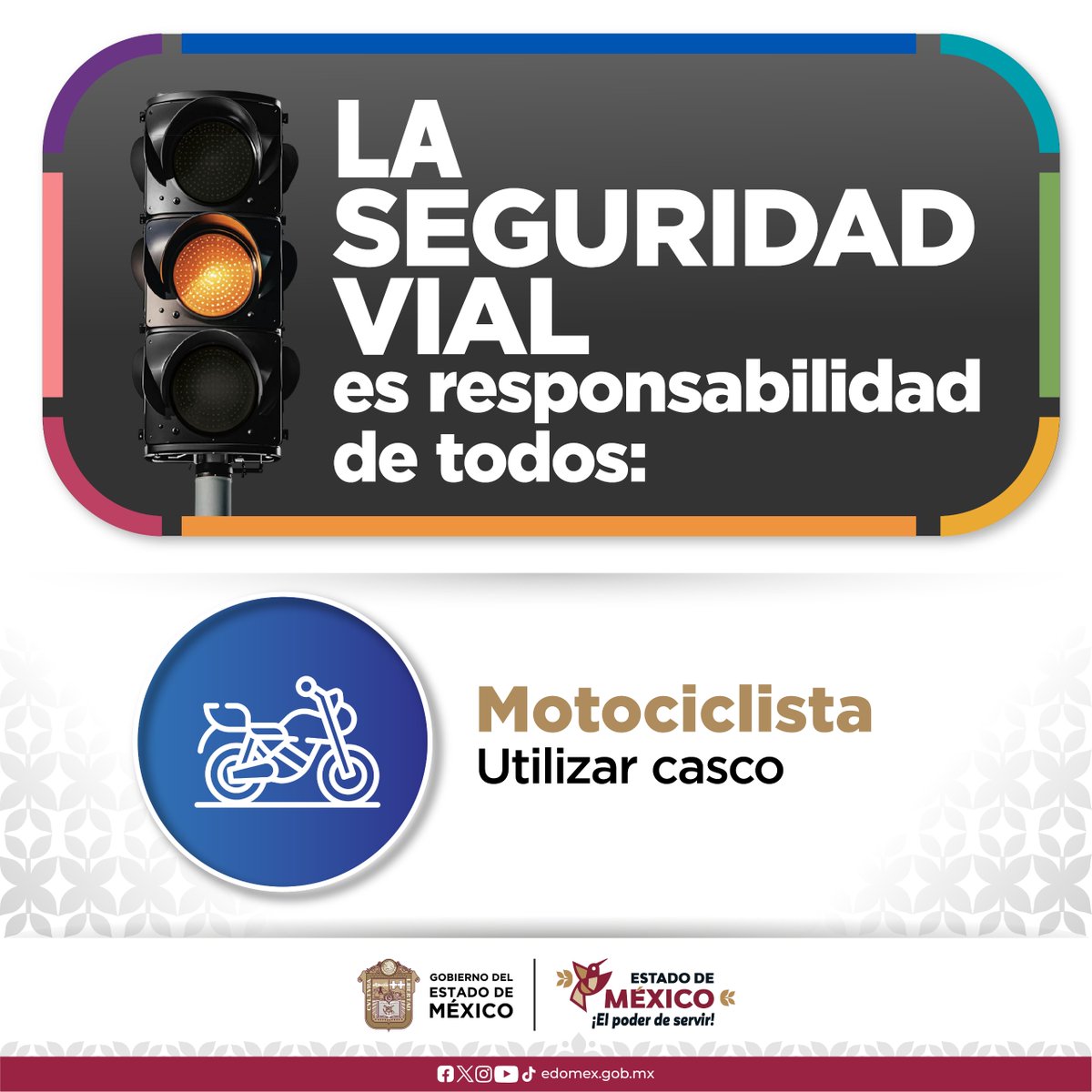 SaludEdomex's tweet image. Motociclista, tu seguridad depende de la responsabilidad con la que conduzcas. El uso del casco no es una elección, es una medida esencial de protección que salva vidas. Conduce con precaución y cumple con las normas de tránsito. #ElPoderDeServir #SeguridadVialEdoMex