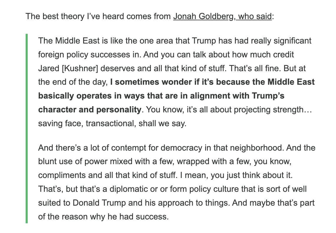 Spot on from <a href="/JonahDispatch/">Jonah Goldberg</a> via <a href="/mattklewis/">Matt Lewis</a> substack