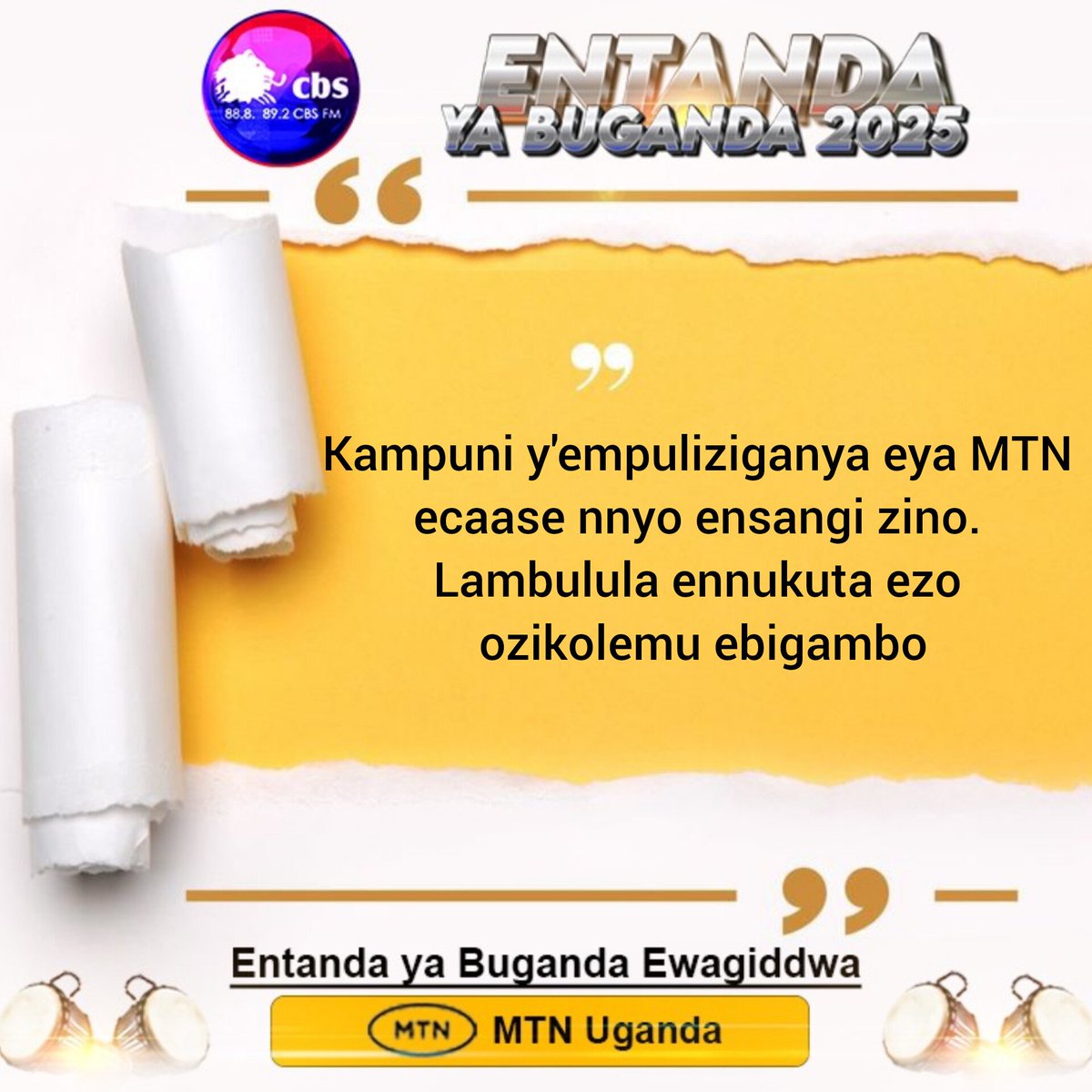 cbsfm_ug's tweet image. #EntandaYaBuganda2025