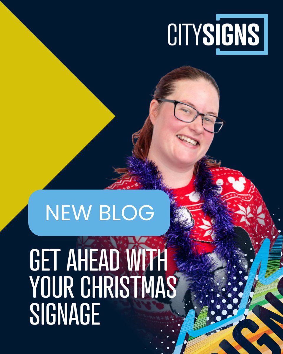 Christmas comes early in retail...

With Black Friday just around the corner and festive spending starting earlier every year, your signage needs to work harder than ever. The right signage can turn browsers into buyers.

Learn more: citysigns.co.uk/get-ahead-with…

#WorcestershireHour