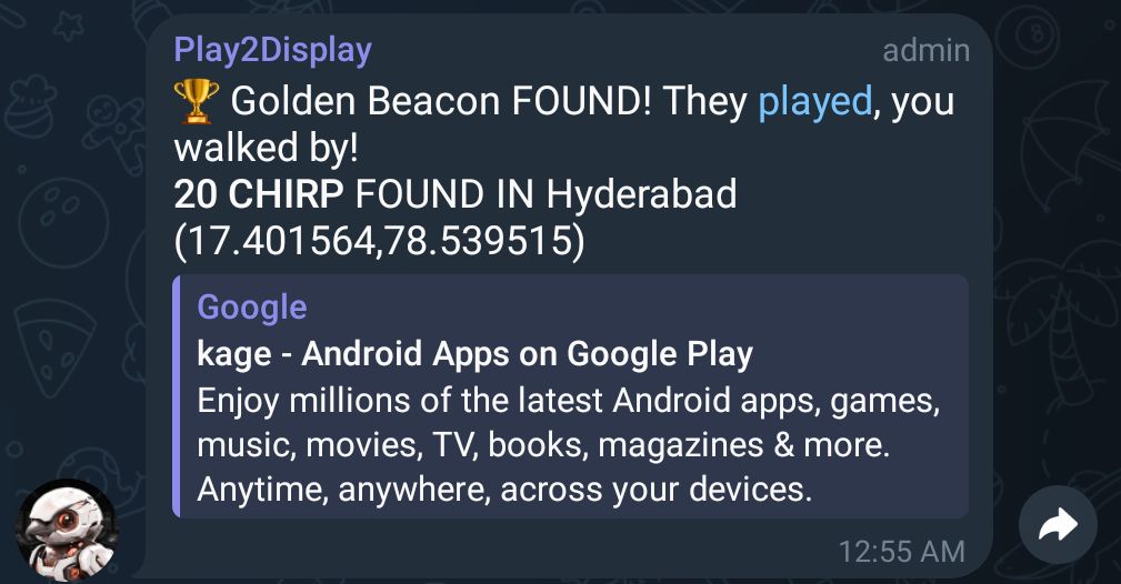 0x_jwick's tweet photo. @ChirpCommunity @ChirpDeWi @solanamobile @wopdiddly @solana @SuiNetwork @T_Rithika_2004 @fren_airdrop @Chinemerem44341 My first Golden Beacon 🎁
Not much but honest work 😁 ,
Also it's the first one from my city
Hyderabad❤️
#CHIRP #SUI #SOLANA #KAGE #WingsOfChronos #WoC #PokemonGo #MiningNews https://t.co/sTxWYIJwRp