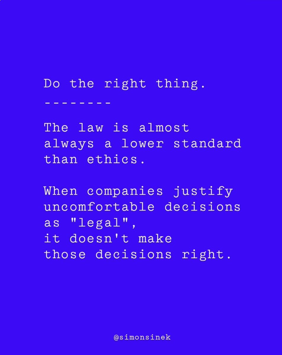 Doing the right thing matters — even when it’s uncomfortable.

In governance, legal doesn’t always mean ethical.
Our standard must always be higher than compliance — it must be integrity.

Leaders are measured by conscience, not convenience.
#Leadership #Accountability #Ethics
