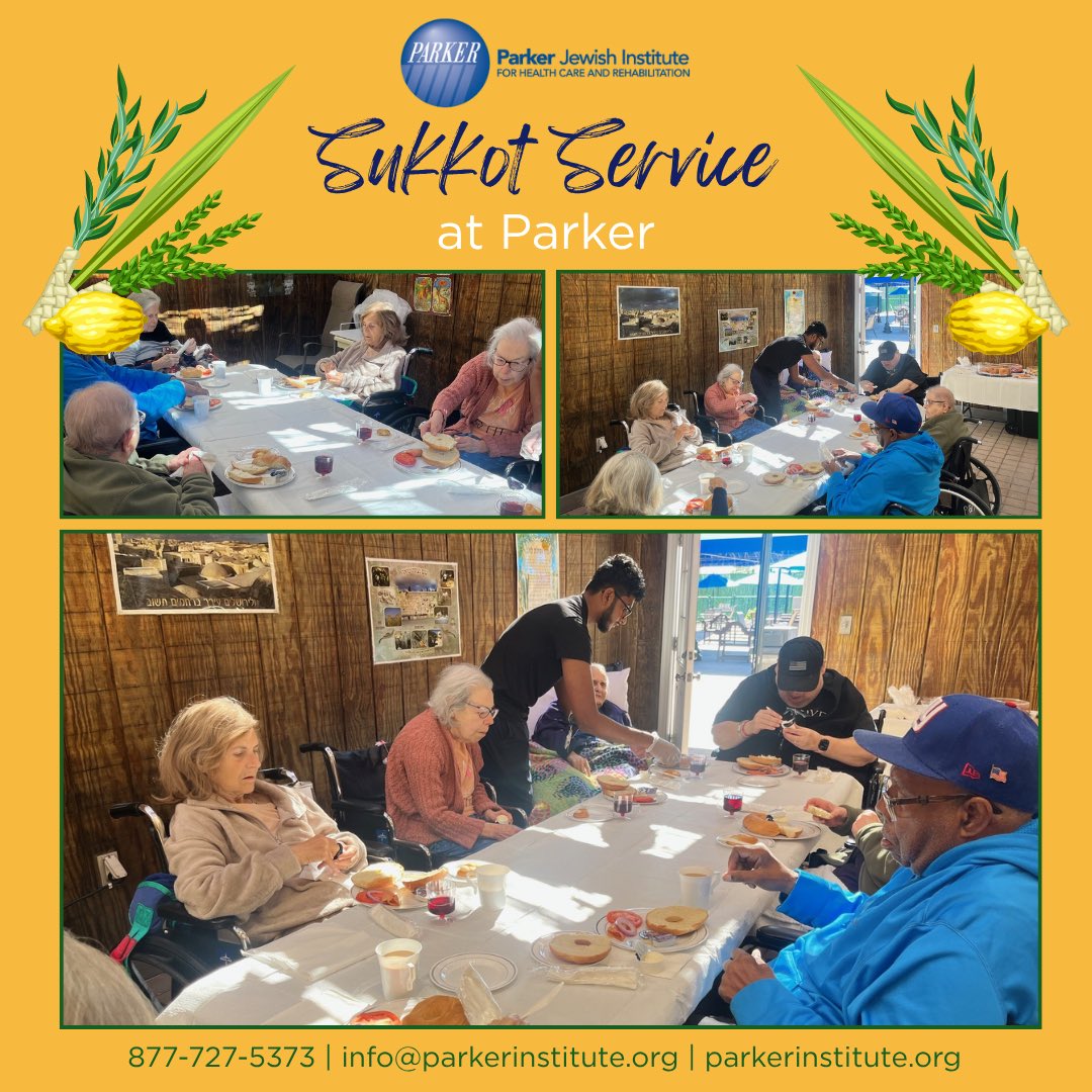 The Parker Jewish Institute celebrated Sukkot. Residents and staff came together to honor the joyful harvest festival. 🍋🌿
 
#ParkerPride #Sukkot #KeepYourIndependence