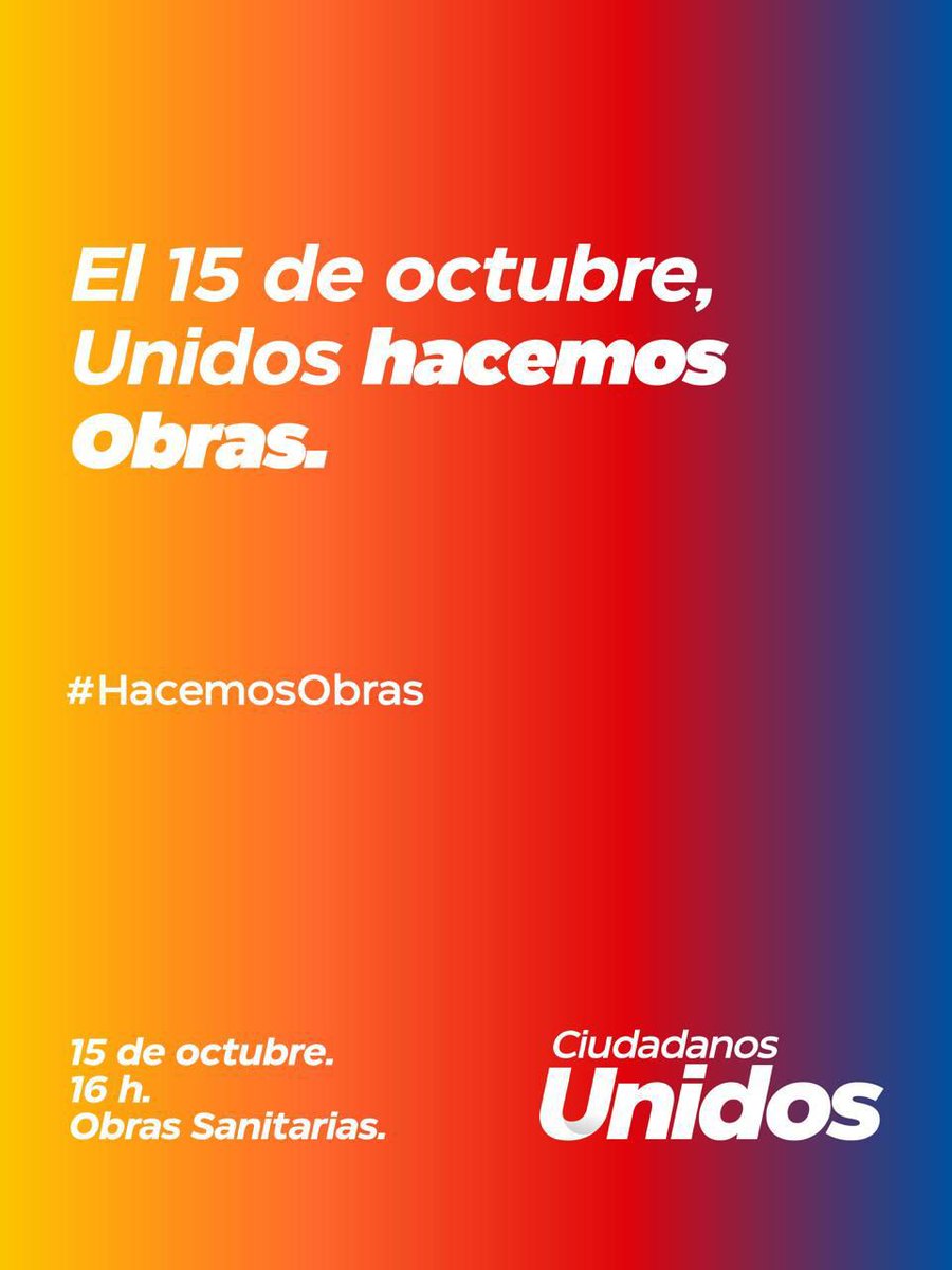 El 15 #UNIDOS en Obras