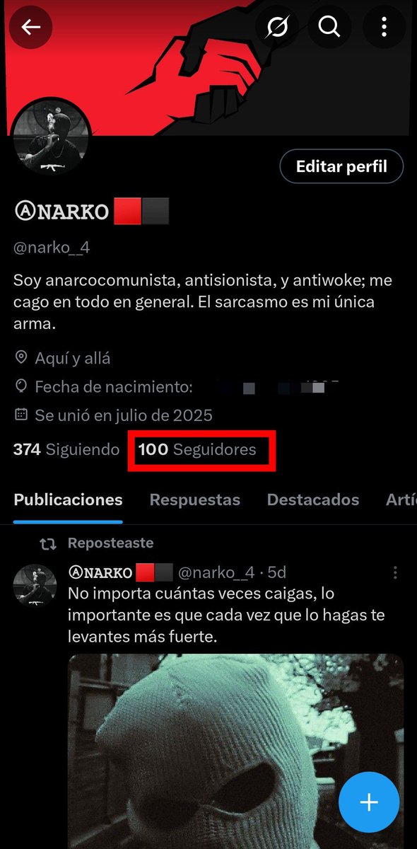 narko__4's tweet image. Voy a 100.