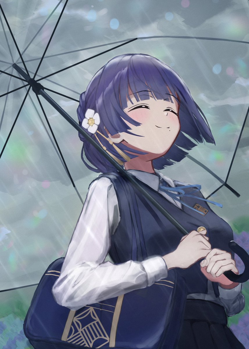 雨のなか散歩している美鈴を描きたかった
#学マスFA #秦谷美鈴