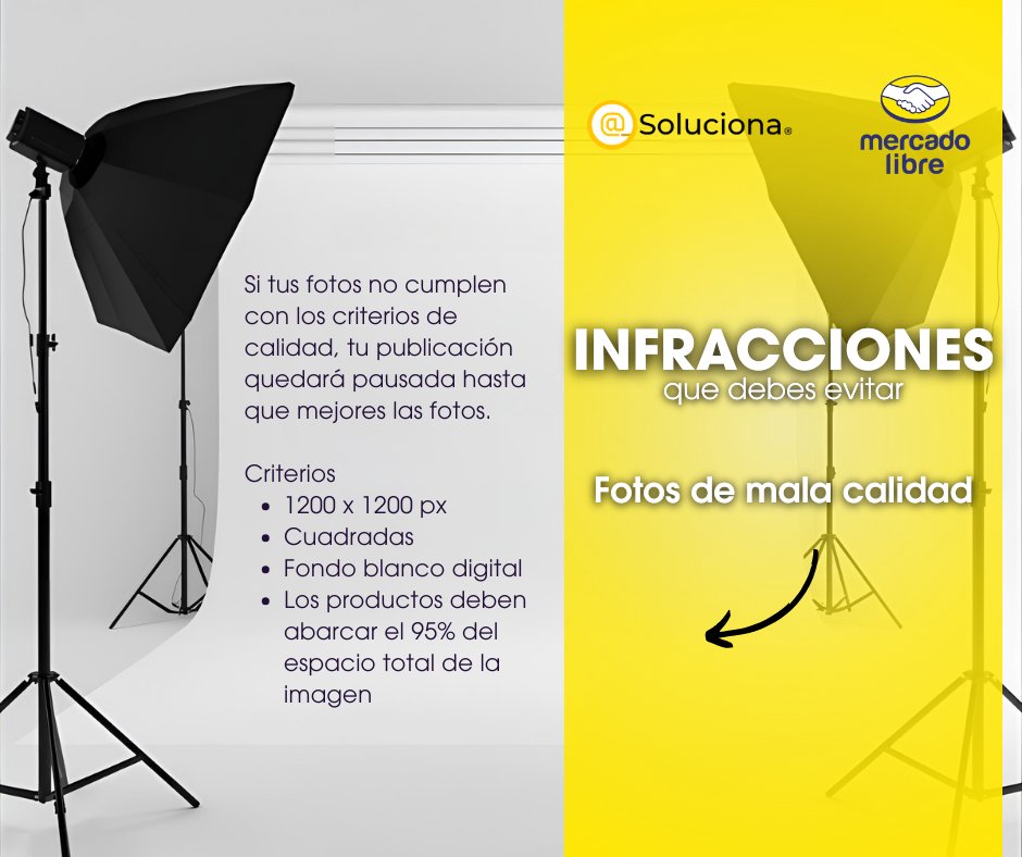 🚨 Última parte: las infracciones que más afectan tu reputación en Mercado Libre:

✅ La mejor estrategia es la prevención.

En Soluciona, somos consultores certificados en Mercado Libre y te ayudamos a optimizar tus publicaciones para que crezcas sin riesgos. 🚀

#MercadoLibre