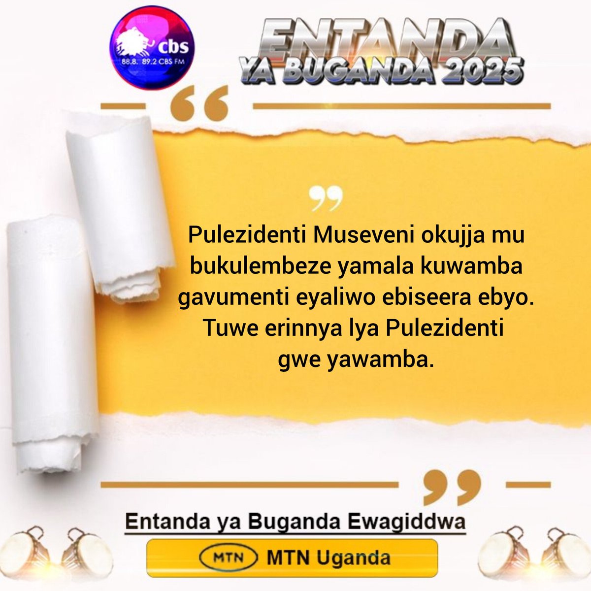 cbsfm_ug's tweet image. #EntandaYaBuganda2025