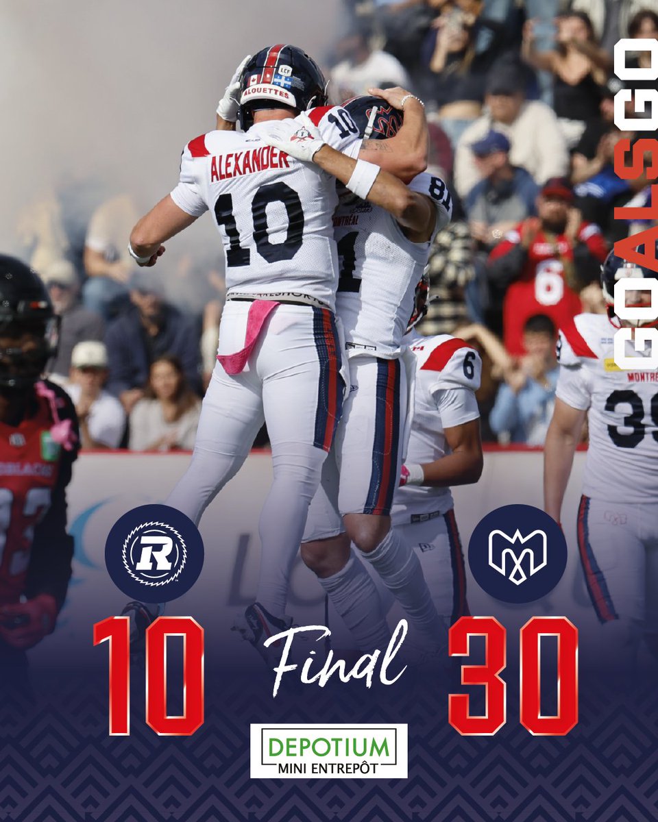 MTLAlouettes's tweet image. BELLE VICTOIRE CHEZ NOUS!
BIG WIN AT HOME!

#Alouettes