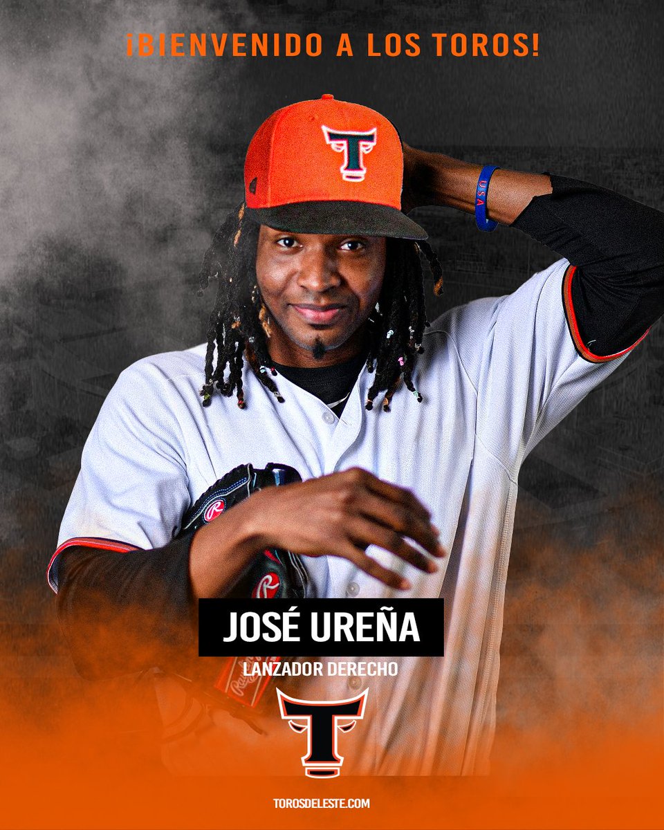 Desde la agencia libre LIDOM llega el lanzador José Ureña de 11 años de experiencia en grandes ligas. Ureña fortalece la rotación abridora para esta temporada. 

¡Bienvenido a los Toros José!