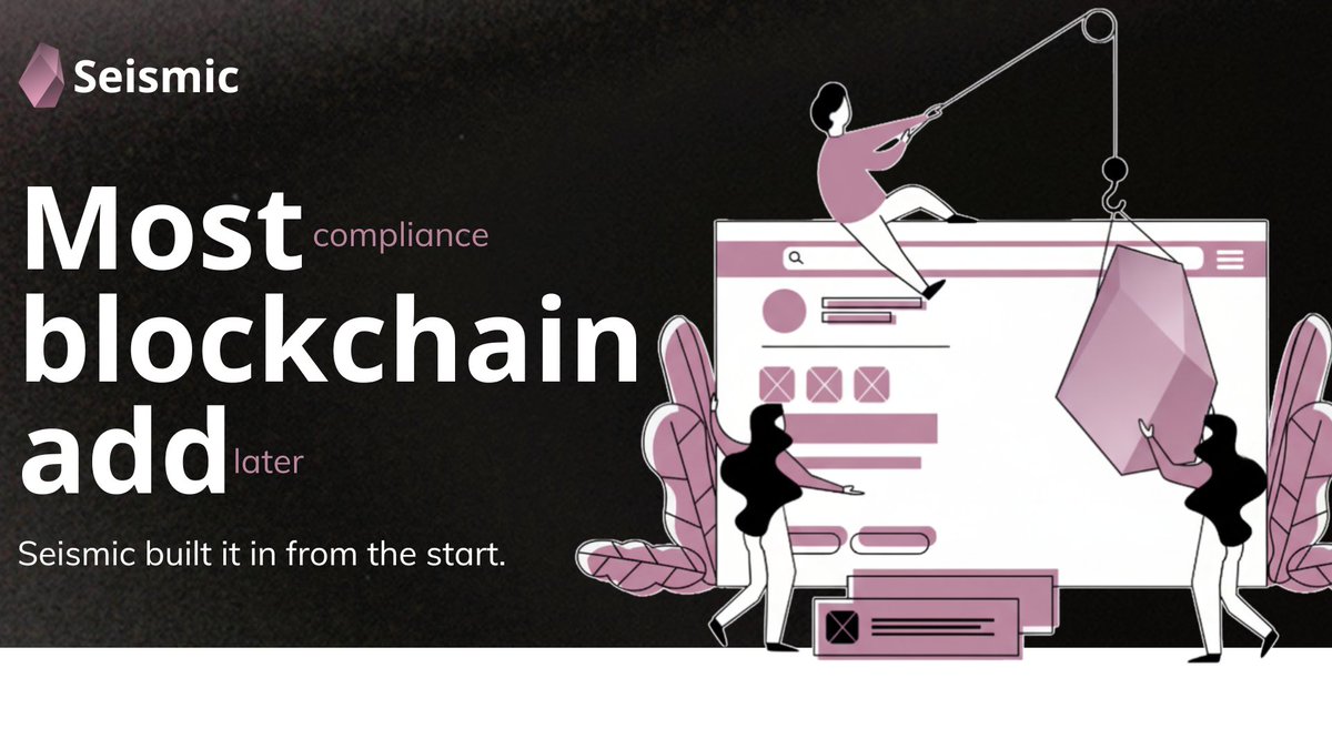 Why compliance should be built into crypto ➖ not added later 🤔

Most blockchains were built with one goal: decentralization first. Compliance came much, much later ➖ usually as a patch when regulators started paying attention.

But here’s the problem ➖ you can’t just add