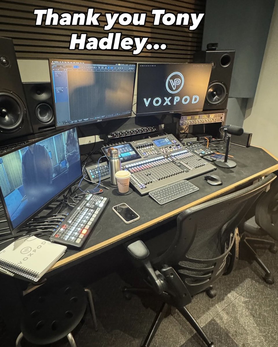 Fantastic morning with <a href="/TheTonyHadley/">Tony Hadley</a> <a href="/voxpodstudio/">VoxPod Podcast Studio</a> for an exciting new project in aid of <a href="/SSChospices/">Shooting Star Children's Hospices</a> - more news to follow…❤️