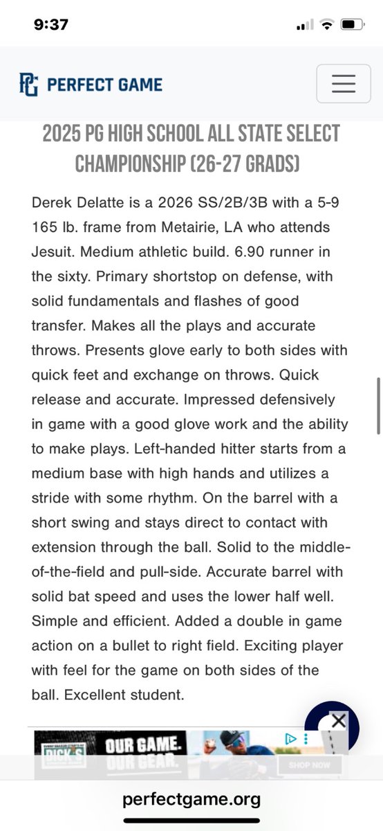 Derek DeLatte II (@derekdelatte7) on Twitter photo Latest scout blog on my performance at the All State Select Highschool Championship in Texas representing The Deep South Region
<a href="/PG_DeepSouth/">PG Deep South</a>
<a href="/PGShowcases/">PG Showcases</a> Latest scout blog on my performance at the All State Select Highschool Championship in Texas representing The Deep South Region
<a href="/PG_DeepSouth/">PG Deep South</a>
<a href="/PGShowcases/">PG Showcases</a>