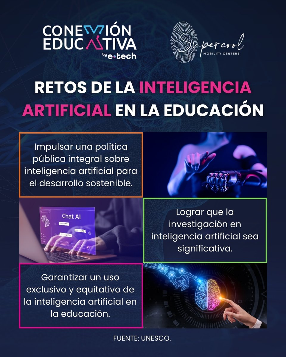 ConEdubyETech's tweet image. La inteligencia artificial está transformando la educación, pero también nos reta a:

✔️ Garantizar un acceso equitativo.
✔️ Impulsar políticas públicas con visión sostenible.
✔️ Apostar por investigación significativa.

📆 23 de abril 2026.

#ETECHEVENT #ConexiónEducativa2026