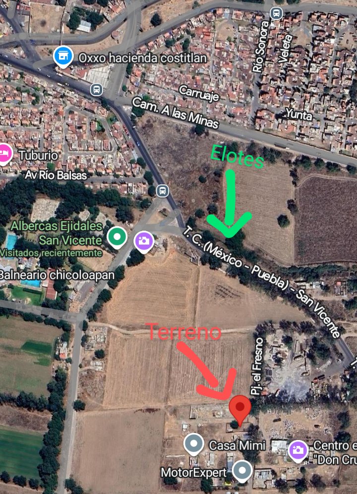 📣📢 GRAN OPORTUNIDAD 📢📣 

💲🏡 VENDO TERRENO DE 120M2 AUN COSTADO DE LAS ALBERCAS EJIDALES 🏡💲

✓ VALOR DE VENTA $320,000 AL CONTADO 
•ACEPTO VEHÍCULO O MOTO
✓ CERTEZA JURÍDICA!!!