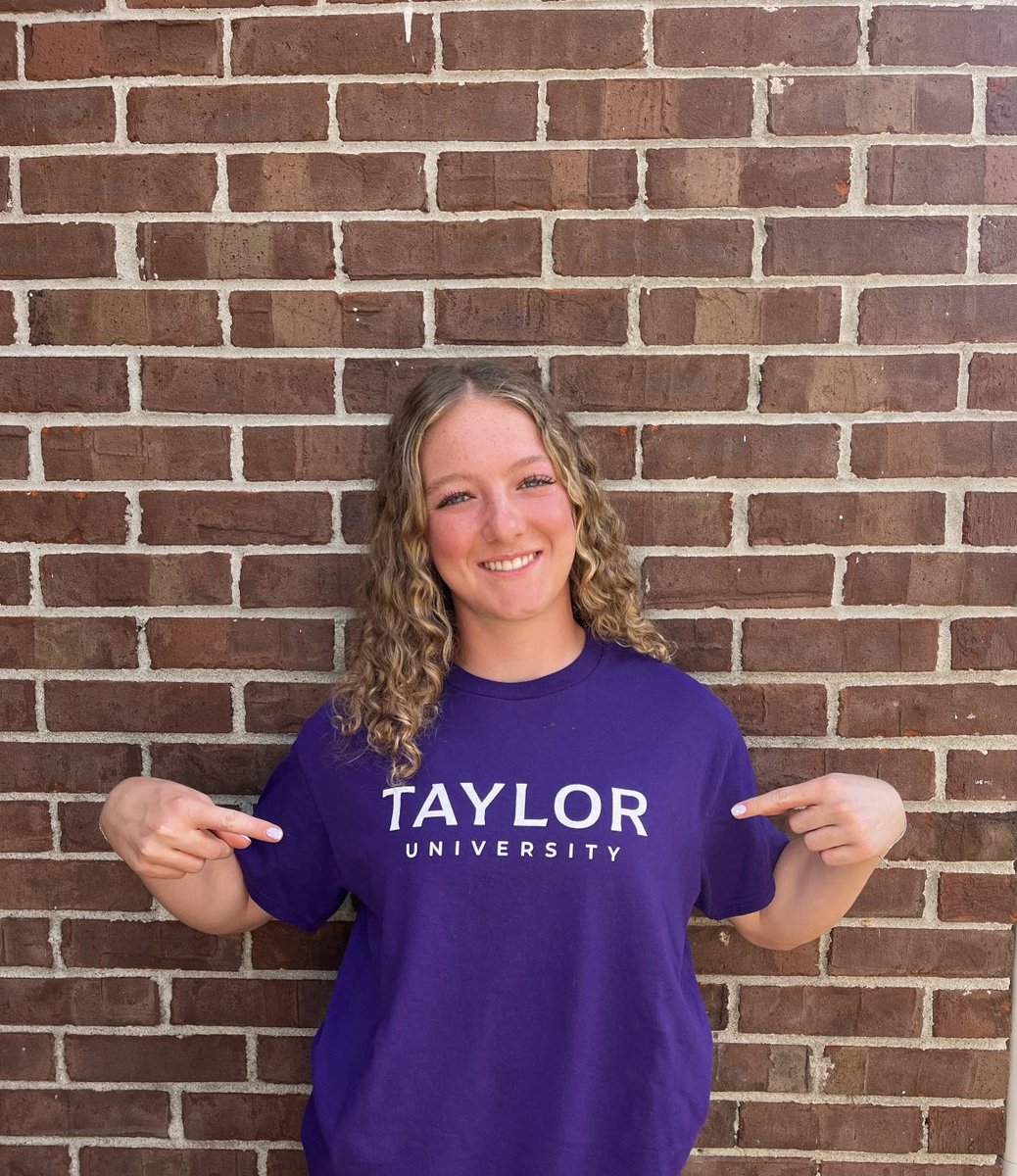 I’m SUPER excited to announce my commitment to Taylor University! Thank you to my coaches, teammates, and family for helping me throughout this process! And a big thank you to <a href="/TUCoachGrace/">Grace Glidewell</a> and <a href="/TUSBCoachMatt/">Coach Matt Glidewell</a> for giving me this opportunity!!!💜🤍💜🤍