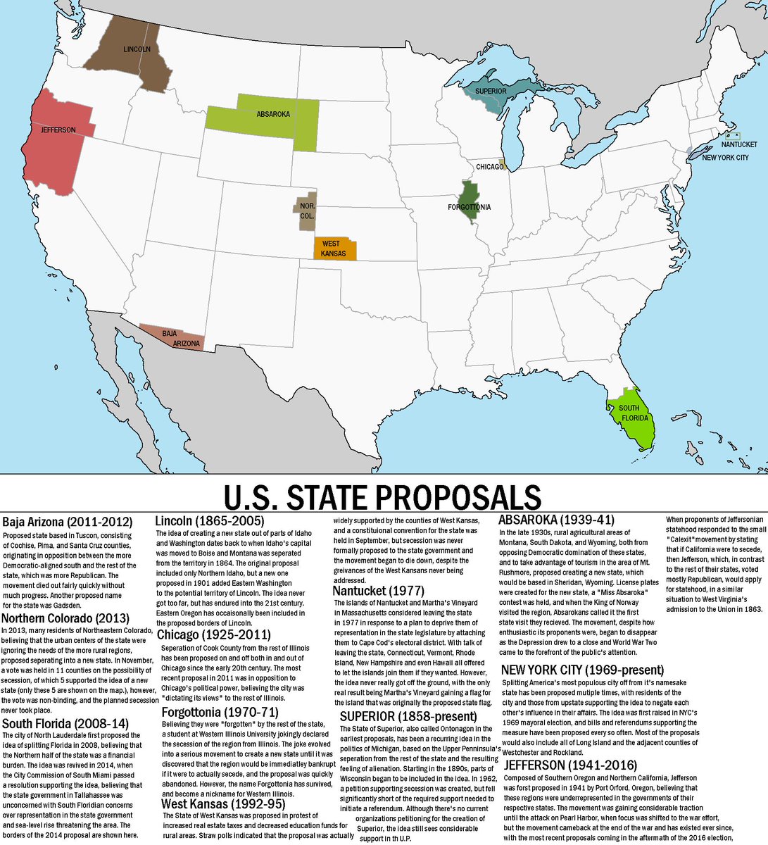 vintagemapstore's tweet image. USA state proposals