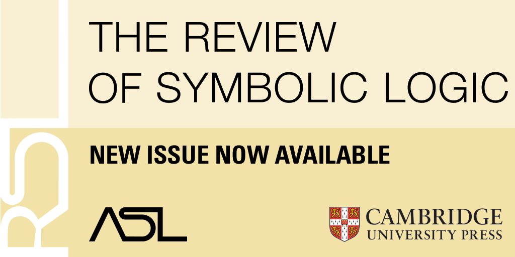 cambUP_maths's tweet image. New Issue of The Review of Symbolic Logic now available
📚 cup.org/48SJXOA

#SymbolicLogic