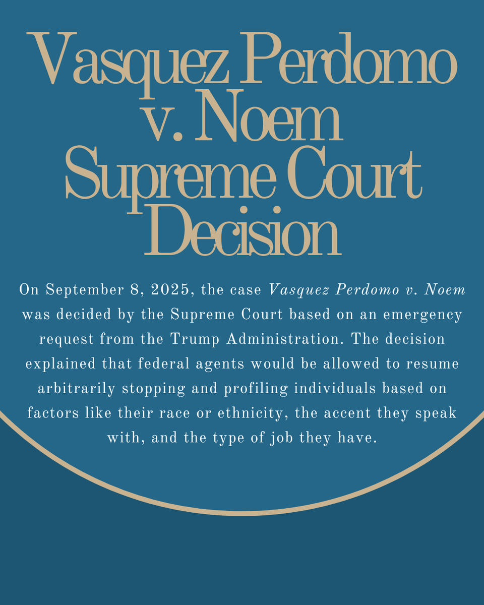 GWLaw_IC's tweet photo. Here is what you should know about the  Supreme Court Case Vasquez Perdomo v. Noem. #Immigration #immigrationlaw #SupremeCourt https://t.co/QkMHvlpHdm
