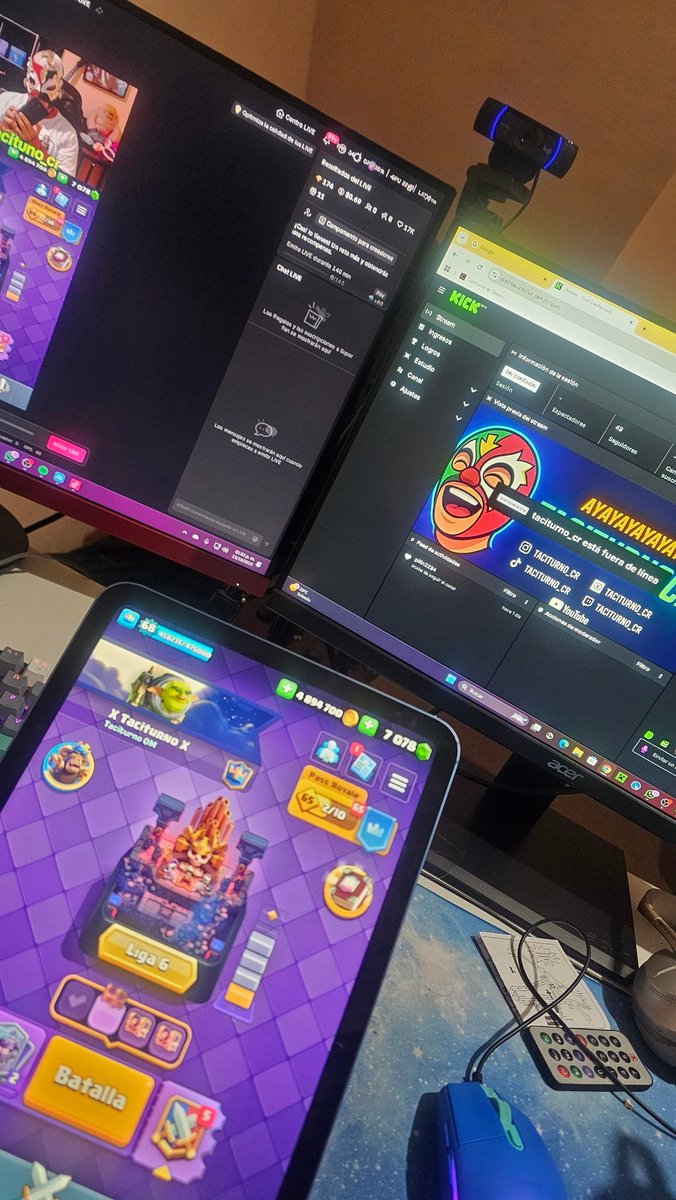 Estamos en vivo
Taciturno_cr
TikTok y kick