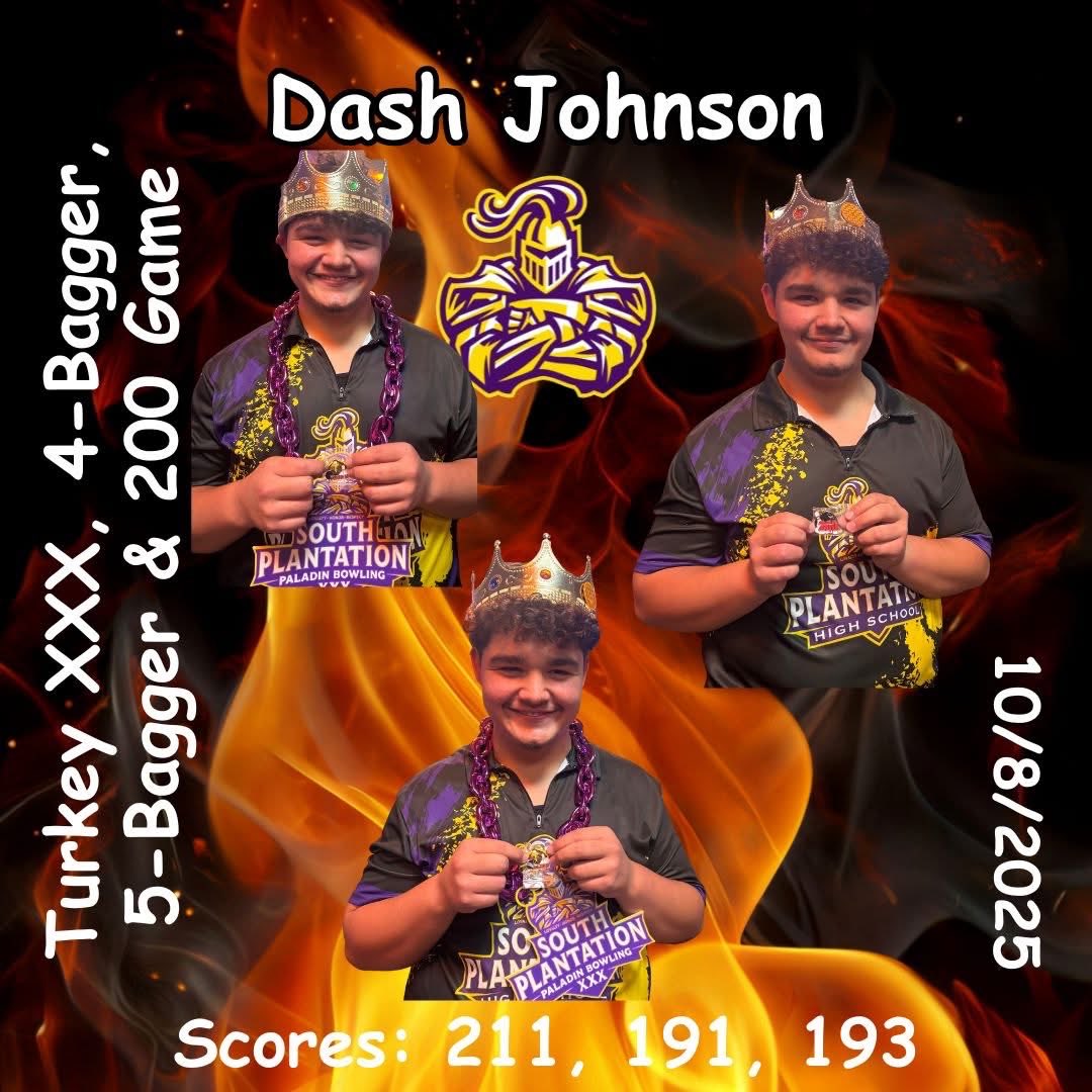 SPHSBowling_'s tweet photo. 🎳 BCAA County Highlights (10/8)!
Dash was on 🔥 with a 5-bagger 💥 for 211, then a turkey 🦃 for 191, and a 4-bagger for 193! 💪
Paladins showed pride &amp; power at Counties!
#PaladinPride #BCAATournament #StrikeSquad #RollingStrong https://t.co/bMbRvalMEf