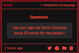 Z0nepolice's tweet photo. Hm? Oh, hah! Happily. https://t.co/Rpy2drKlmr