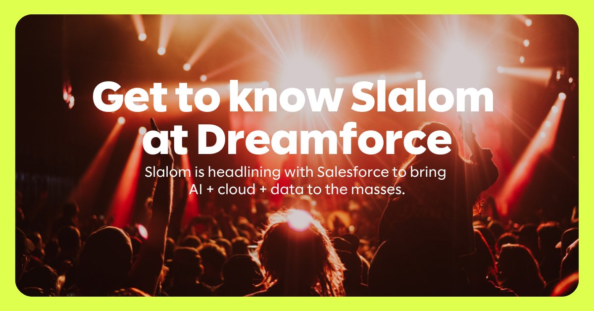 Slalom's tweet photo. The future isn’t coming, it’s here at #DF25.
Bold ideas. Big energy. Actionable real-world innovation.
There are over 25 chances to join us this week and we can't wait to meet you: https://t.co/13bUakwa20 https://t.co/i3xjroRD4o