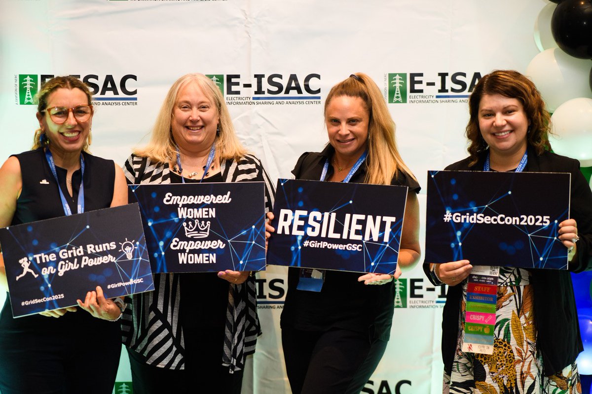 NERC_Official's tweet image. During last week’s #GridSecCon2025 Women’s Networking Lunch, participants connected with likeminded professionals in the #electric industry, discussed how to better support female colleagues, and inspired one another to reach new personal and professional heights.