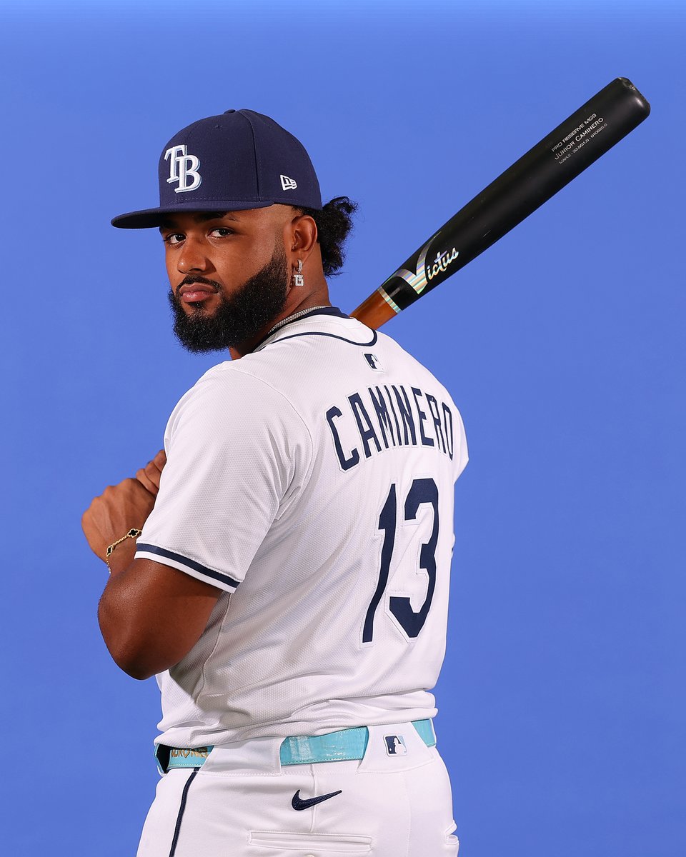 MLB's tweet image. DYK: 22-year-old Junior Caminero is the fourth-youngest player in MLB history to have a season with over 40 home runs and 100 RBI.

The only players to do it at a younger age: Mel Ott, Ronald Acuña Jr., and Eddie Mathews. #HHM