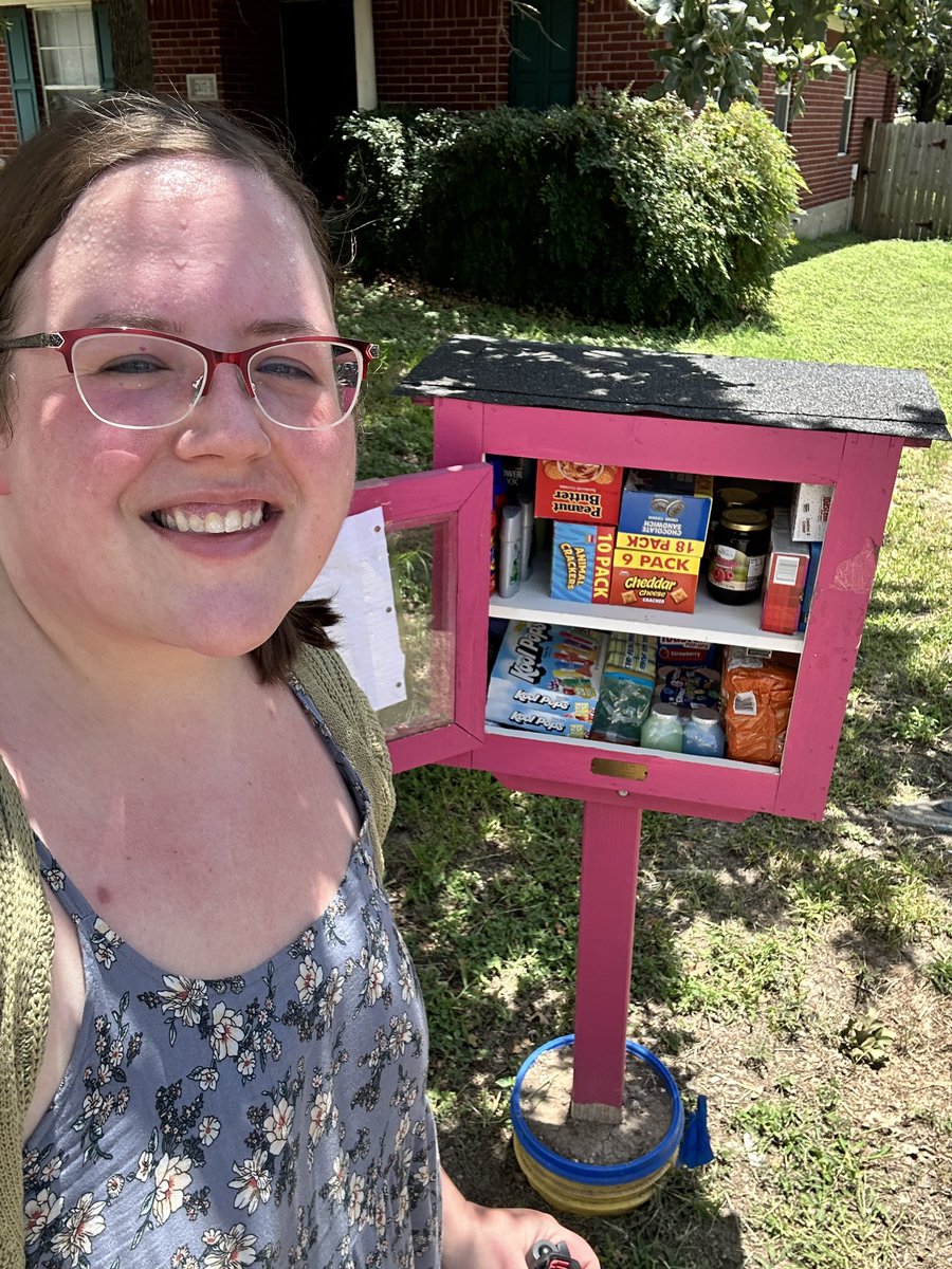 Men show off their big fish. 
I show off the shelves I stocked.  
Me and mine? We flex for community. 
#community #therealflex